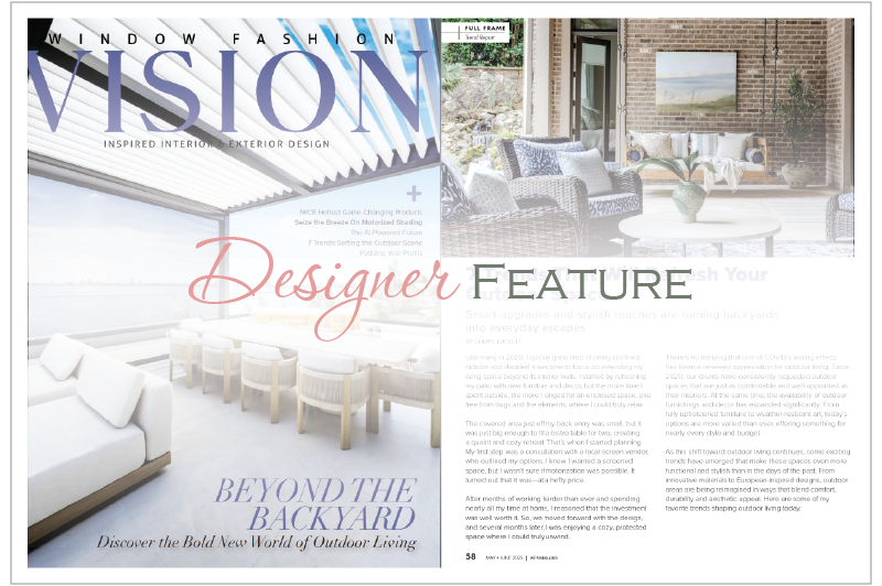 Window Fashion Vision Magazine May/June 2025 FEATURE